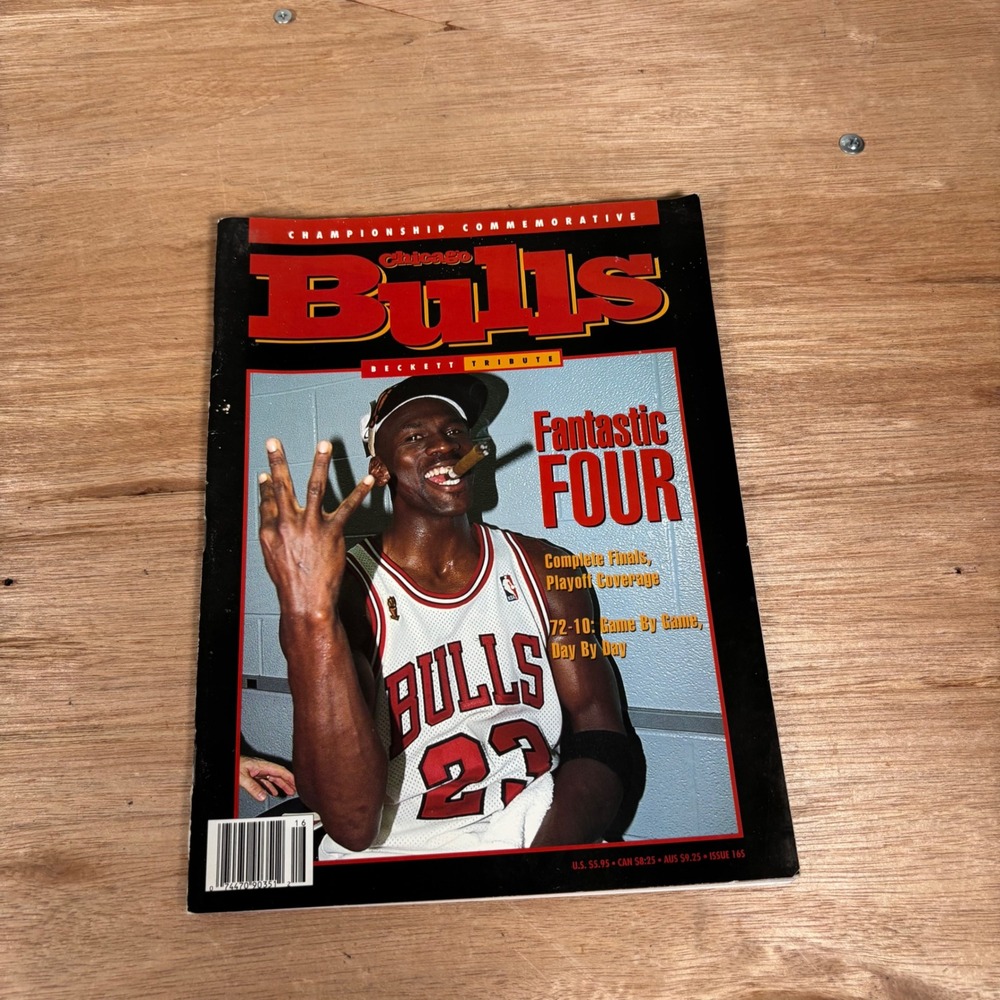 Chicago Bulls Beckett Tribute Magazine Issue 165 Michael Jordan 72-10 1996 NBA